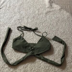 Aerie Olive Bikini Top